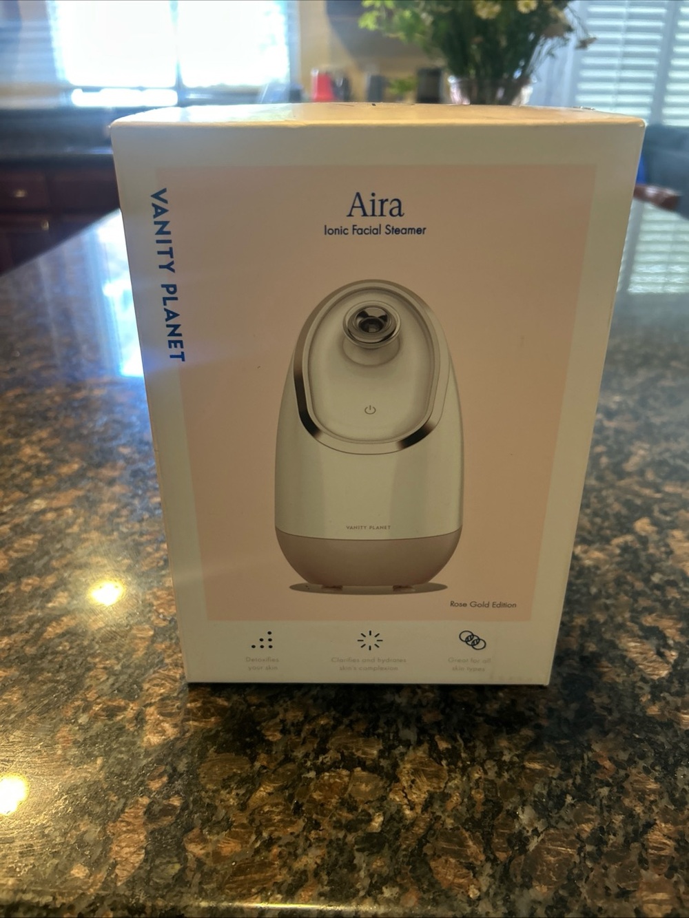 Vanity Planet Aira Ionic Facial Steamer - Rose Gold